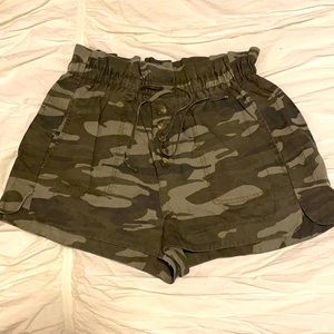 Express Extreme High Rise Drawstring Shorts